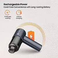 Portronics Mopcop Pro Rechargeable Handheld Vacuum Cleaner for Home & Car, Brushless DC (Black) Portronics Mopcop Pro Rechargeable Handheld Vacuum Cleaner for Home & Car, Brushless DC (Black)