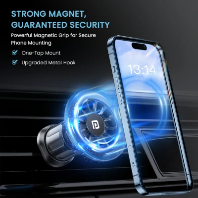 Portronics Mogun 2 Magnetic Universal Mobile Holder – 360° Rotation, Strong Magnet, Car-Friendly (Black) Portronics Mogun 2 Magnetic Universal Mobile Holder – 360° Rotation, Strong Magnet, Car-Friendly (Black)