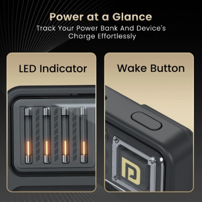 Portronics Luxcell Bind Mini 10k 10000mAh Nano Powerbank with 22.5W Fast Charging, in-Built Type C PD(Input & Output) /8 Pin Cable, LED Indicator, USB-A Mach Output, Compatible with Smartphones Portronics Luxcell Bind Mini 10k 10000mAh Nano Powerbank with 22.5W Fast Charging, in-Built Type C PD(Input & Output) /8 Pin Cable, LED Indicator, USB-A Mach Output, Compatible with Smartphones