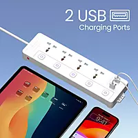 Portronics Power Plate 19 Extension Board with 4 Universal Power Sockets ( WHITE) Portronics Power Plate 19 Extension Board with 4 Universal Power Sockets ( WHITE)