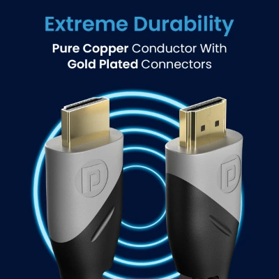 Portronics Konnect Sync 4K@60Hz HDMI to HDMI Cable, Support eARC and Compatible with Smart HDTV, Laptop, Monitor, Projector, eARC enable Soundbar Portronics Konnect Sync 4K@60Hz HDMI to HDMI Cable, Support eARC and Compatible with Smart HDTV, Laptop, Monitor, Projector, eARC enable Soundbar