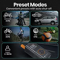 Portronics Vayu 3.0 Tyre Inflator, 150 PSI, 4000mAh battery Portronics Vayu 3.0 Tyre Inflator, 150 PSI, 4000mAh battery