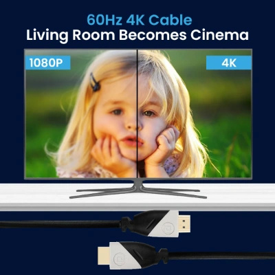 Portronics Konnect Sync 4K@60Hz HDMI to HDMI Cable, Support eARC and Compatible with Smart HDTV, Laptop, Monitor, Projector, eARC enable Soundbar Portronics Konnect Sync 4K@60Hz HDMI to HDMI Cable, Support eARC and Compatible with Smart HDTV, Laptop, Monitor, Projector, eARC enable Soundbar