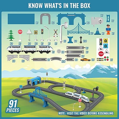 India City Trainset - 91 Pcs India City Trainset - 91 Pcs