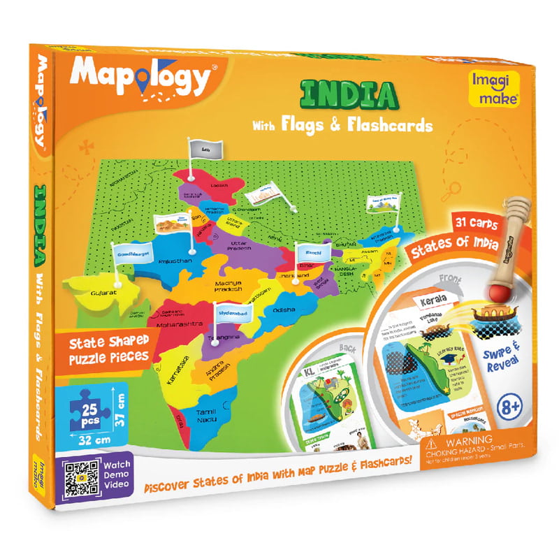 India Map with Flash Cards India Map with Flash Cards
