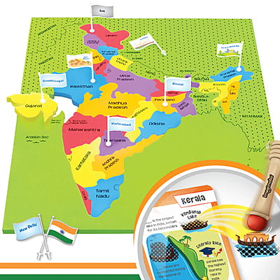 India Map with Flash Cards India Map with Flash Cards