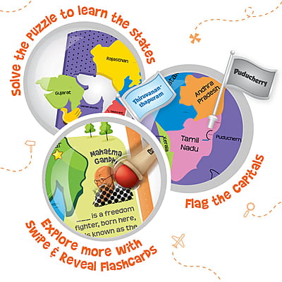India Map with Flash Cards India Map with Flash Cards