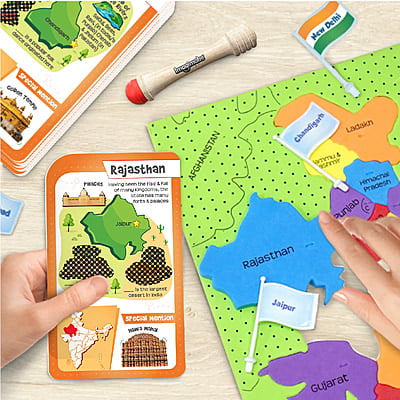 India Map with Flash Cards India Map with Flash Cards