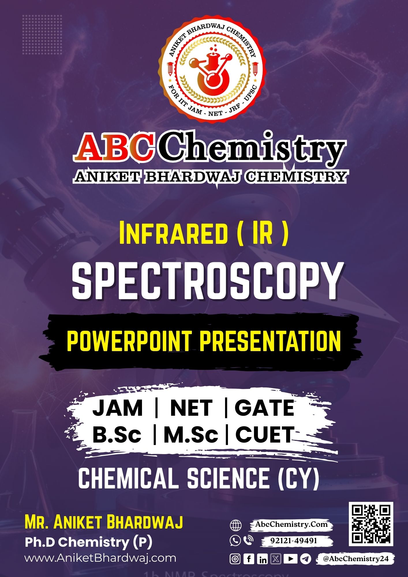 Infrared ( IR ) SpectroScopy Study Material