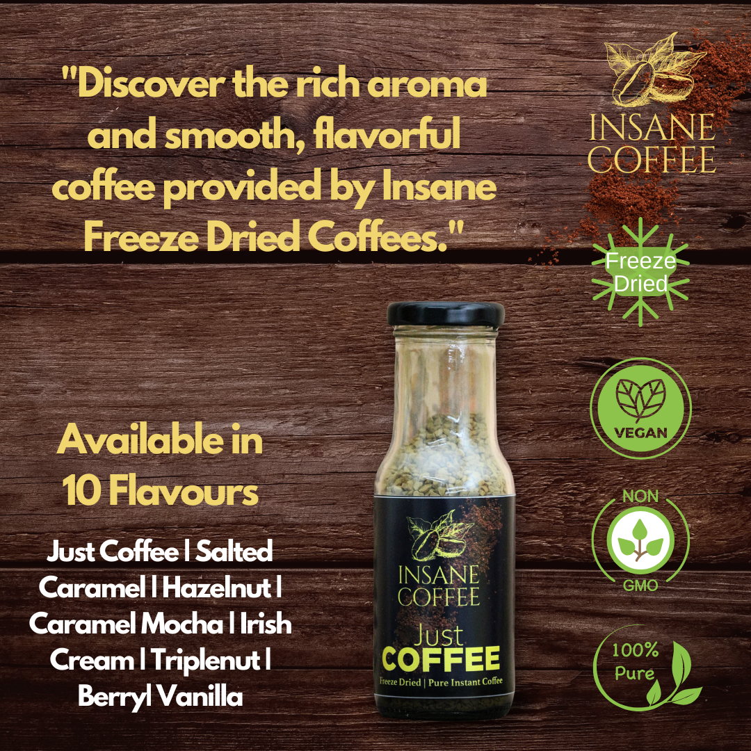 Insane Coffee Freeze Dried Just Coffee 50 Grams