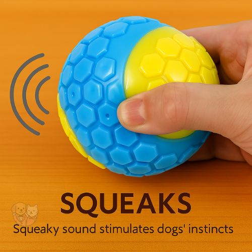 Interactive Sound Ball Toy โ Squeaky & Fun Play Ball for All Dog Breeds Interactive Sound Ball Toy โ Squeaky & Fun Play Ball for All Dog Breeds