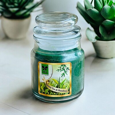 Iris Aroma Short Glass Jar Candle - Dewberry