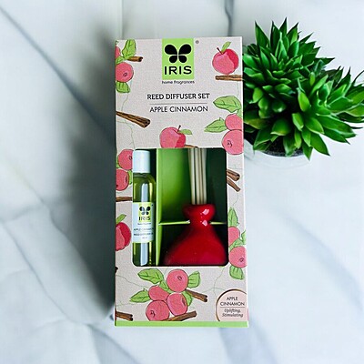 Iris Reed Diffuser Set 45ml - Lemon Grass, Apple Cinnamon, Lavender Iris Reed Diffuser Set 45ml - Lemon Grass, Apple Cinnamon, Lavender