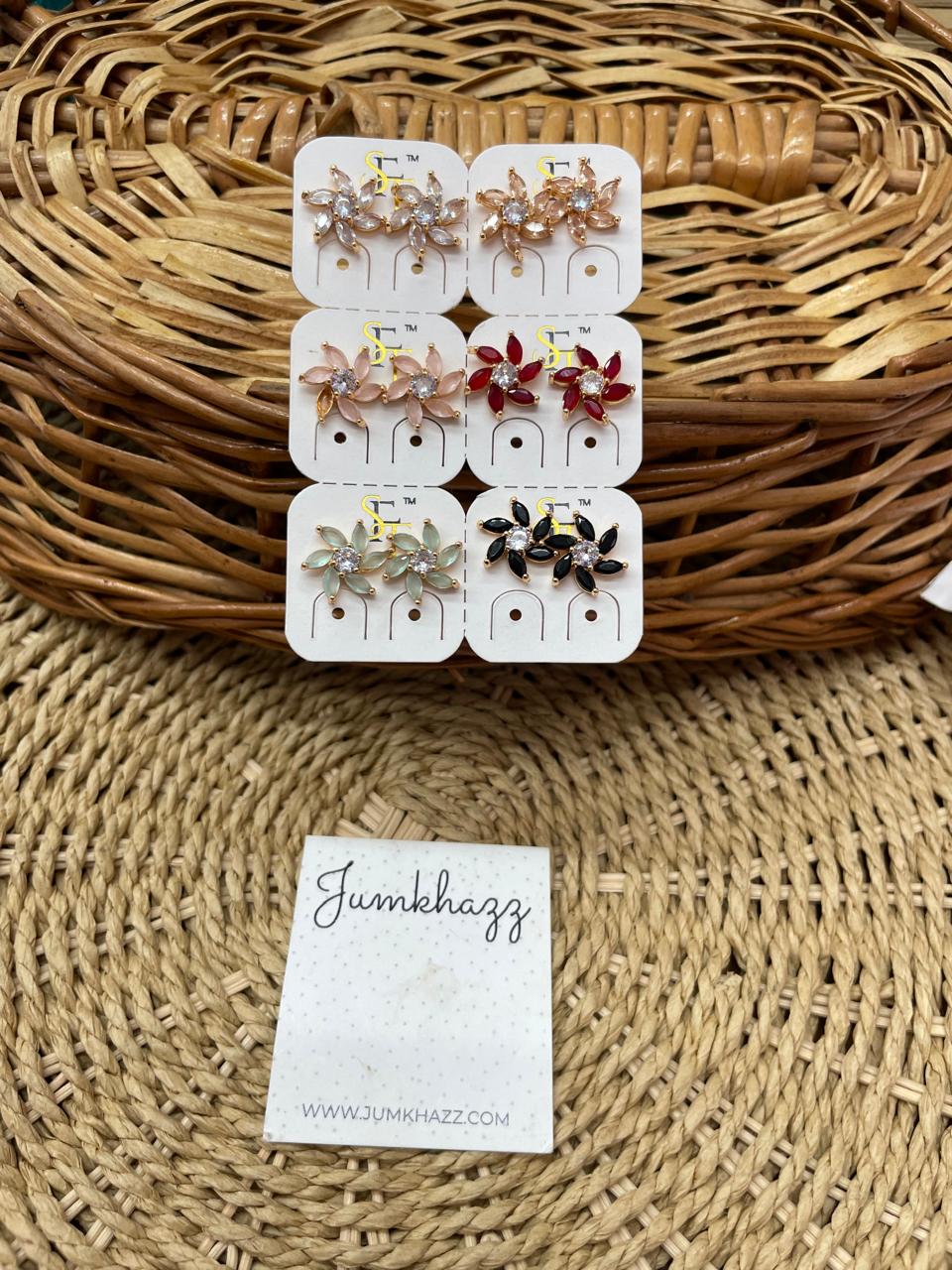 Colorful Flower Ad Stone (JAD290)