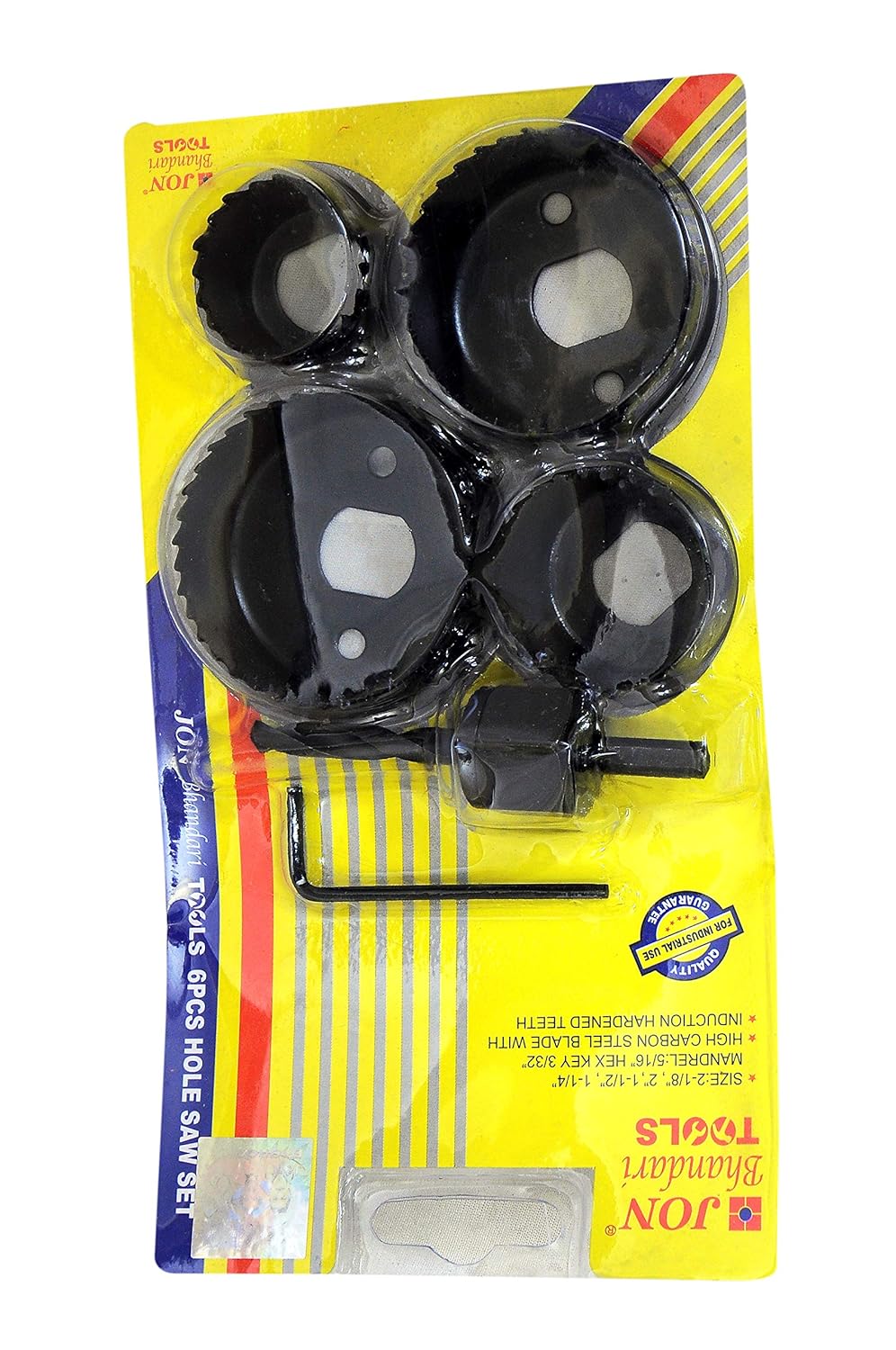 Jon Bhandari 6 Pcs Holesaw Set Tools JB-W-011 Jon Bhandari 6 Pcs Holesaw Set Tools JB-W-011
