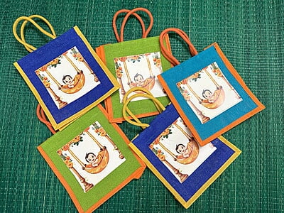 Baby Shower Jute Bag