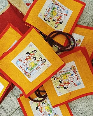 Ear Piercing Jute Bag