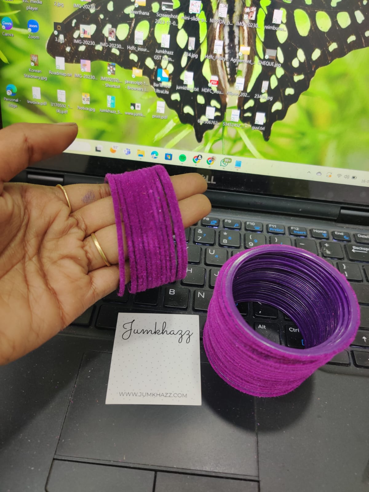 Velvet Bangle JBAN35 set of 36