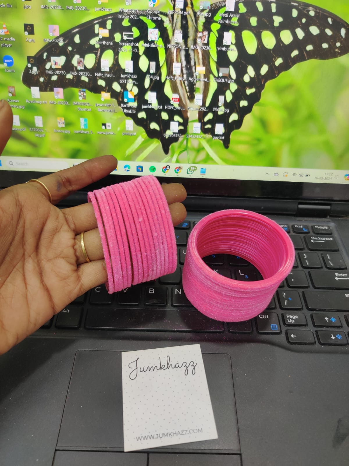 Velvet Bangle JBAN35 set of 36