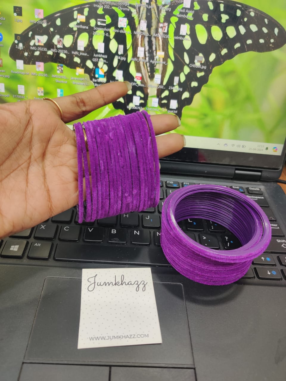 Velvet Bangle JBAN35 set of 36