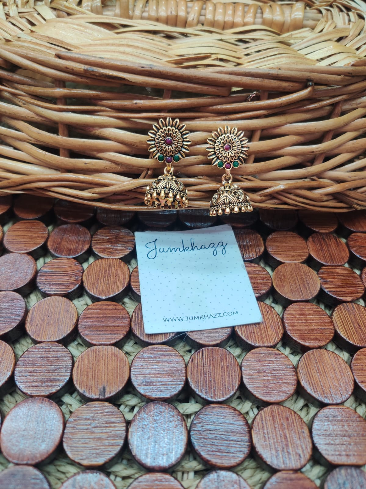 Flower Antique Jumkha (JBF615)