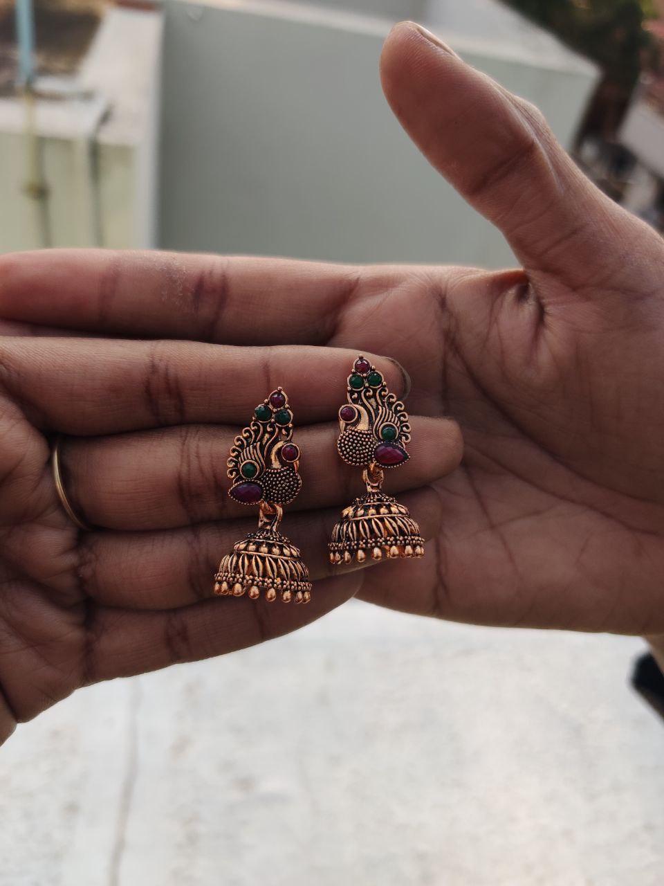 Peacock earings (JBF635)