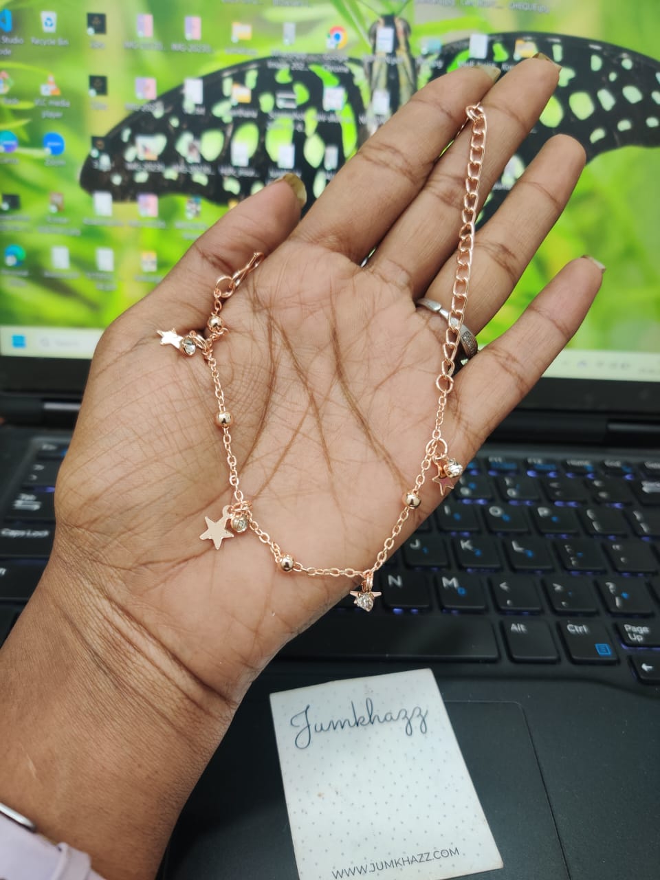 Rose Gold Star Bracelet (JBR120)