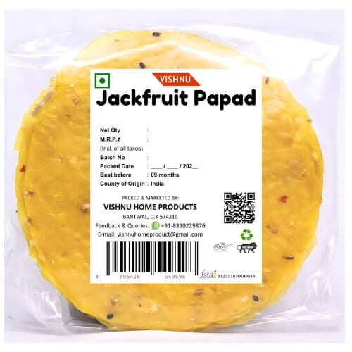 Vishnu Jackfruit Papad | Halasina Happala Vishnu Jackfruit Papad | Halasina Happala