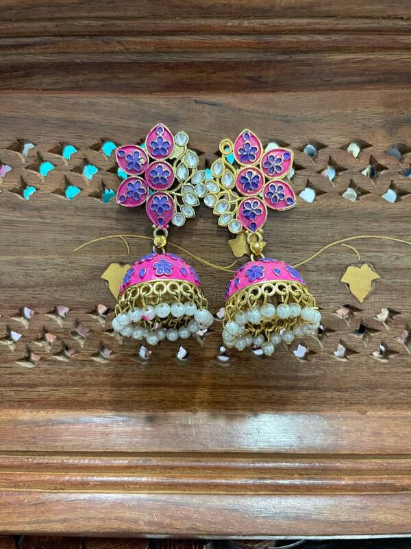 Meenakari jumkha JCS52