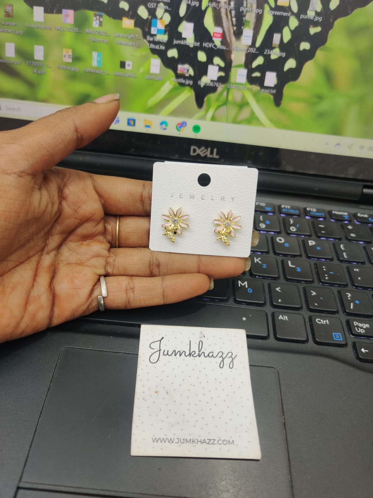 Flower stud JFE474