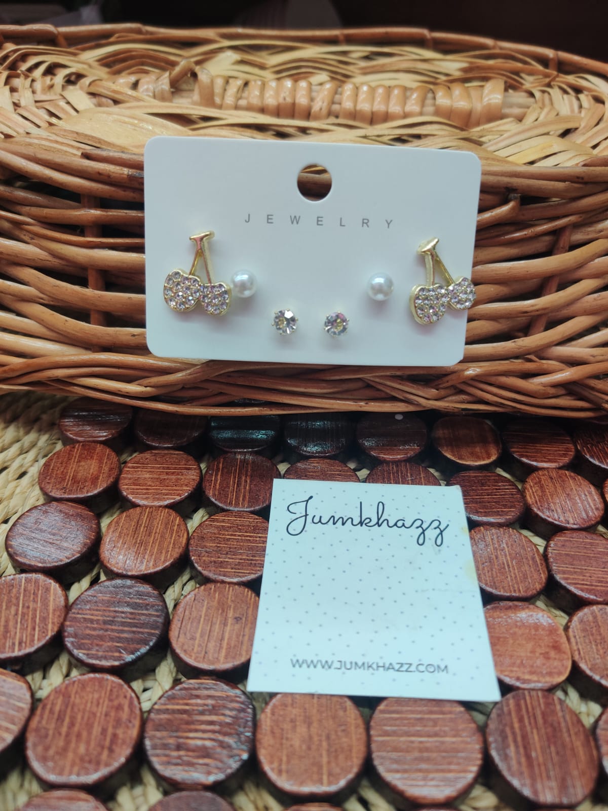 cherry earring JFE599