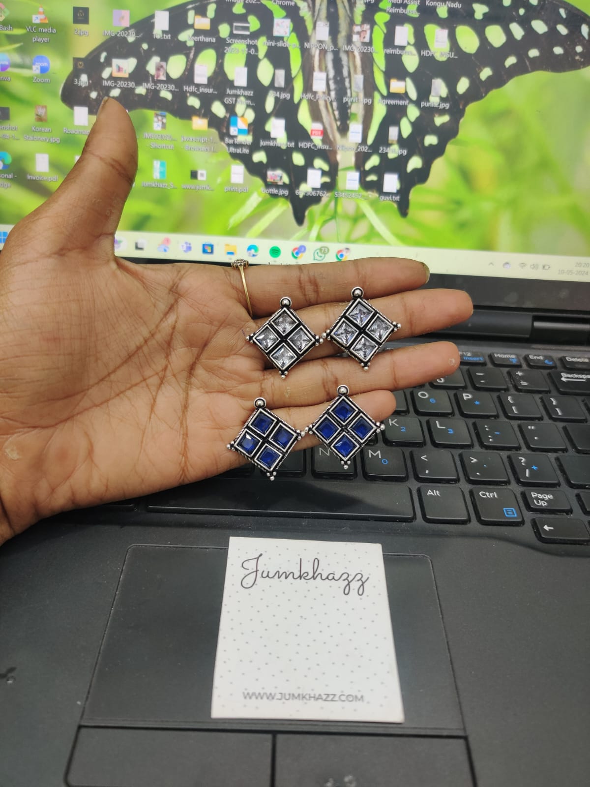 German silver stud JGS199