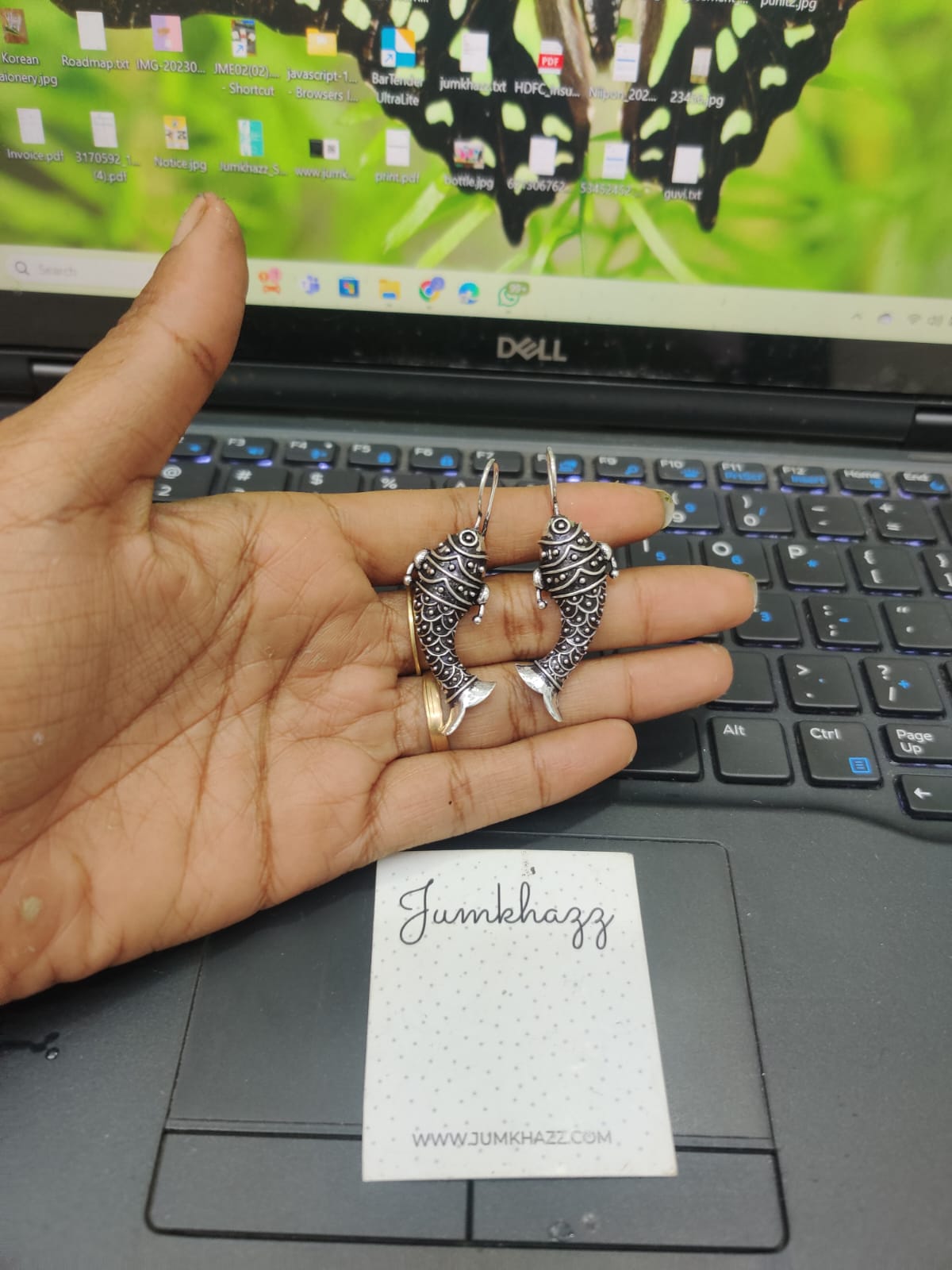 fish earring JGS214