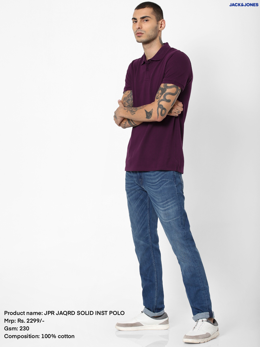 Jack & Jones Jacquard Polo T-Shirt