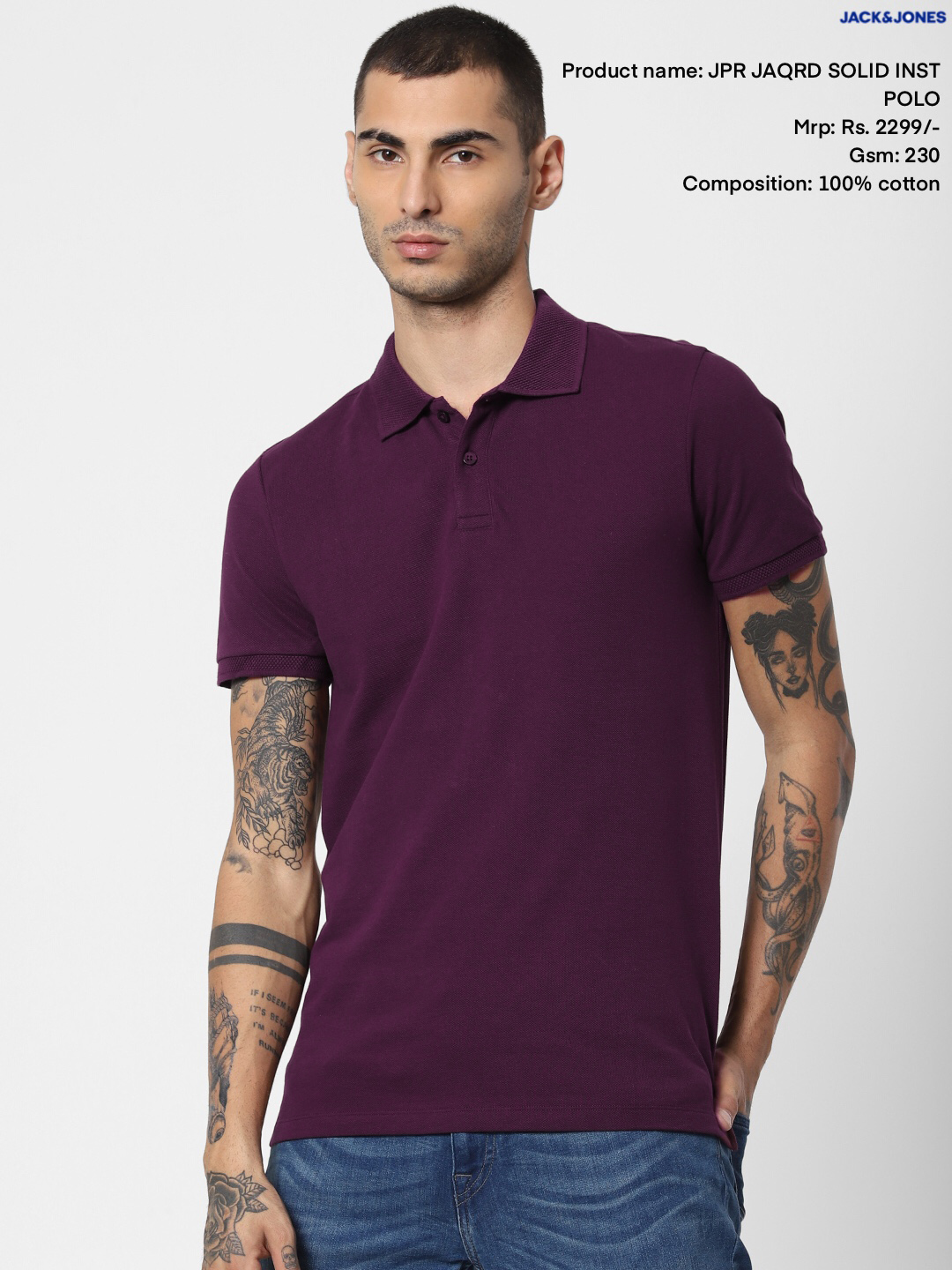 Jack & Jones Jacquard Polo T-Shirt