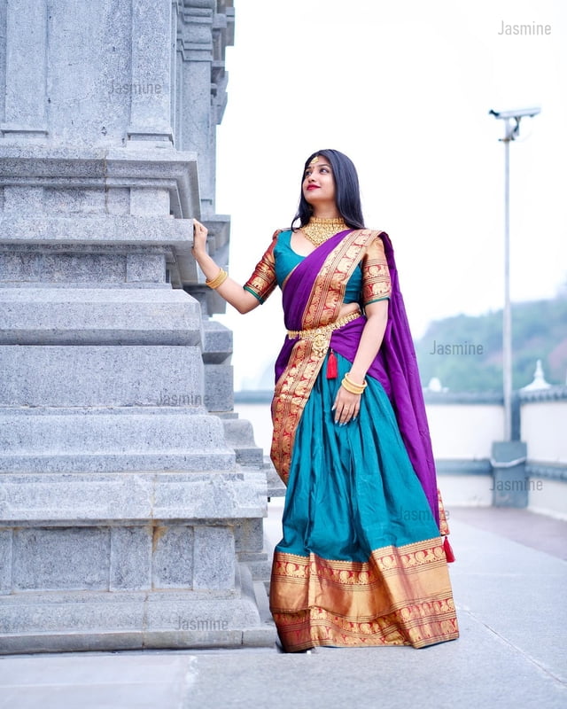 Smitha - ಸ್ಮಿತಾ ( Narayanpet Half Saree Material )