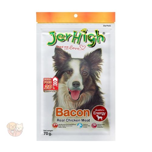 JerHigh Bacon Sticks โ Real Chicken Flavour Dog Treats, 70g JerHigh Bacon Sticks โ Real Chicken Flavour Dog Treats, 70g