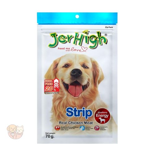 JerHigh Chicken Strips โ Real Chicken Dog Treats, 70g JerHigh Chicken Strips โ Real Chicken Dog Treats, 70g
