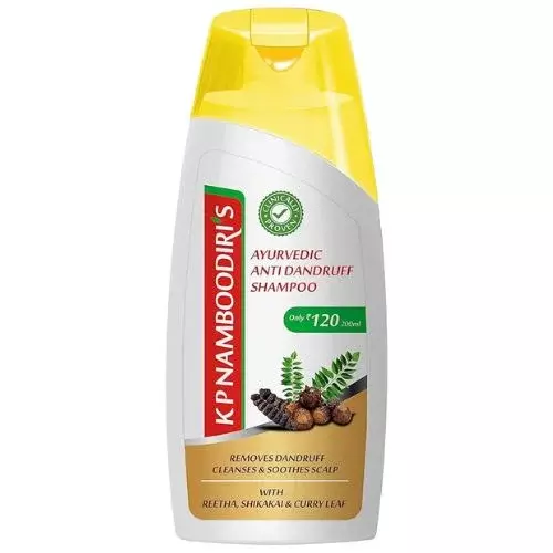 K P Namboodiri's Ayurvedic Anti Dandruff Shampoo With Reetha, Shikakai & Curry Leaf- 200ml K P Namboodiri's Ayurvedic Anti Dandruff Shampoo With Reetha, Shikakai & Curry Leaf- 200ml