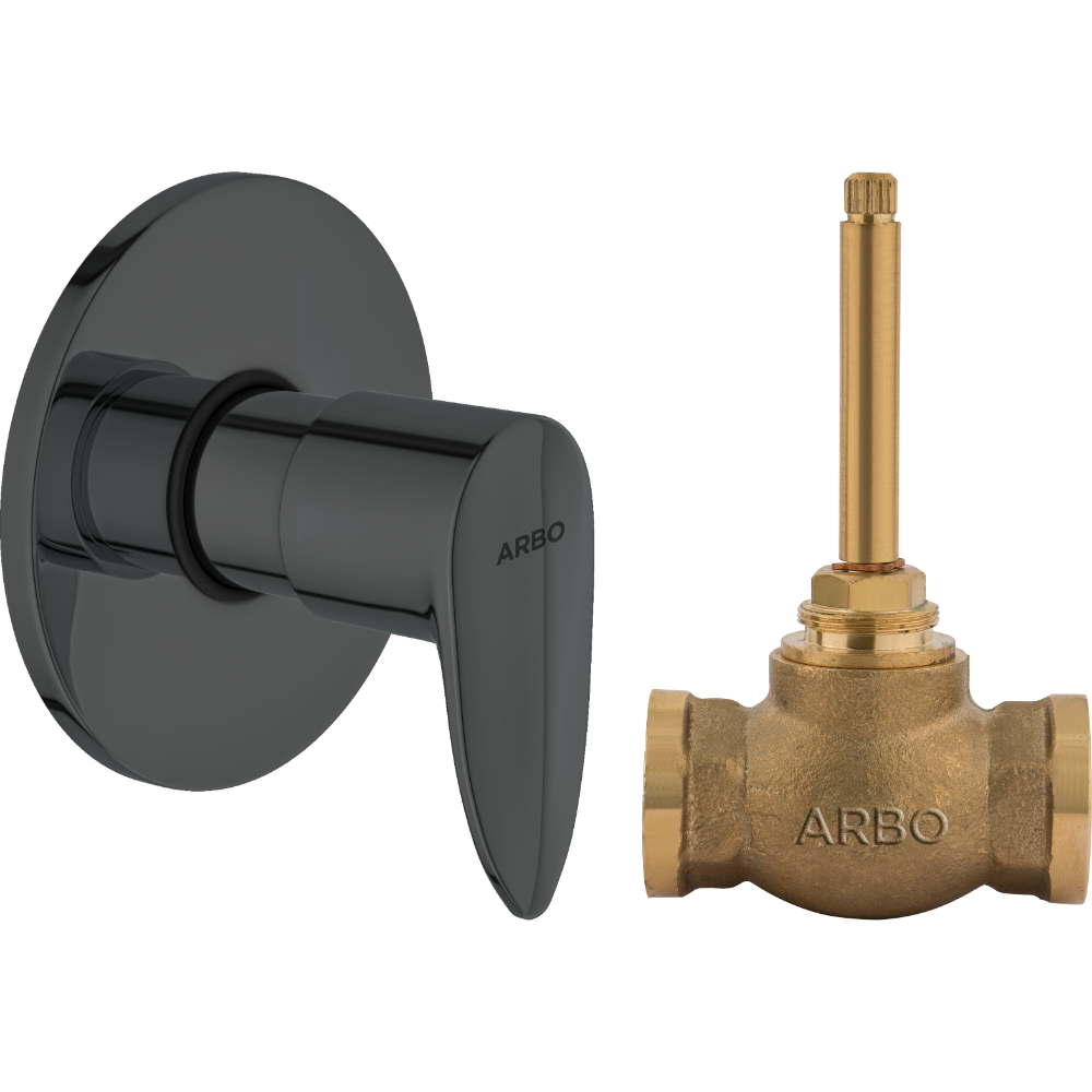 Kia Concealed Stop Cock 15mm Body With Upper Part Set