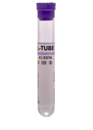 Levram Non Vacuum Blood Collection Tubes - K2 EDTA (Single Cap)