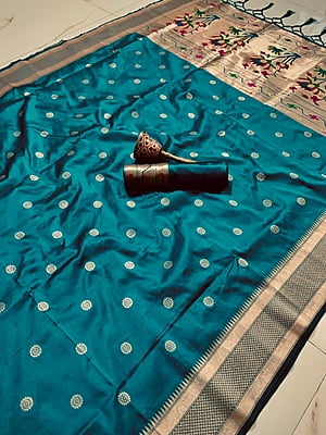Kanchipuram Silk Saree-Rama