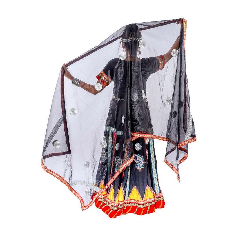 Kalbelia Dance Dress Black