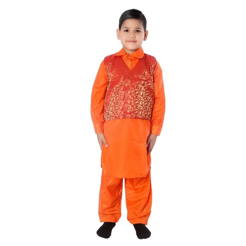 Boys Kashmiri Traditional Dress With Cap Boys Kashmiri Traditional Dress With Cap