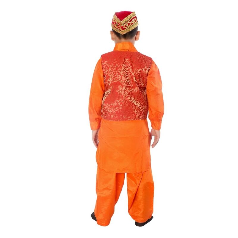 Boys Kashmiri Traditional Dress With Cap Boys Kashmiri Traditional Dress With Cap