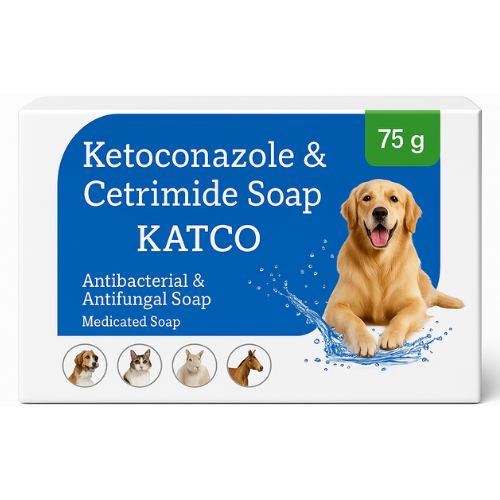 Katco Medicated Pet Soap โ Antifungal & Antibacterial Protection with Ketoconazole & Cetrimide (75g) Katco Medicated Pet Soap โ Antifungal & Antibacterial Protection with Ketoconazole & Cetrimide (75g)
