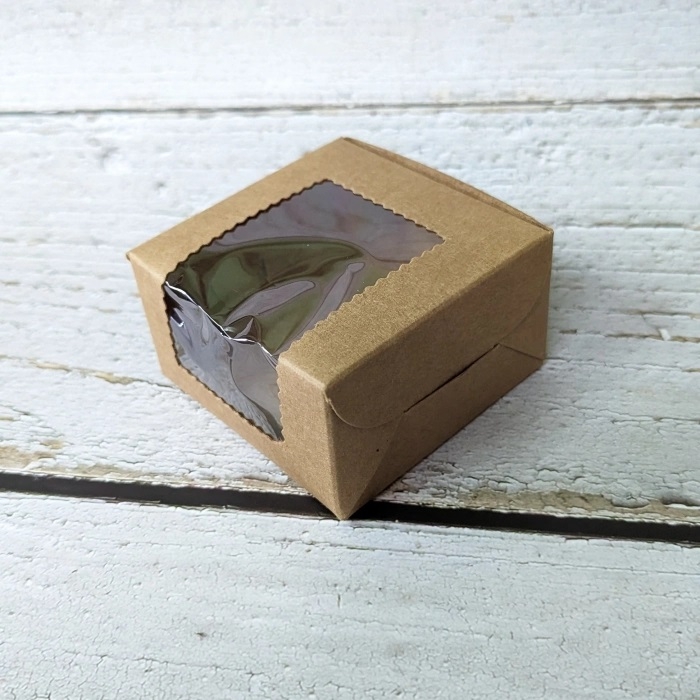 Kraft 1 Brownie/Cookie Box - 3*3*1.75 Inch Kraft 1 Brownie/Cookie Box - 3*3*1.75 Inch