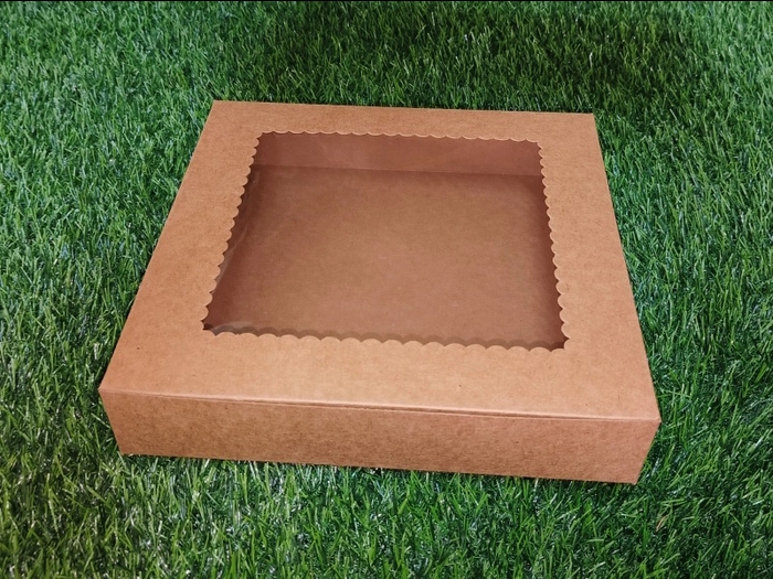Kraft 9 Brownie/Cookie Box - 9*9*1.75 Inch Kraft 9 Brownie/Cookie Box - 9*9*1.75 Inch