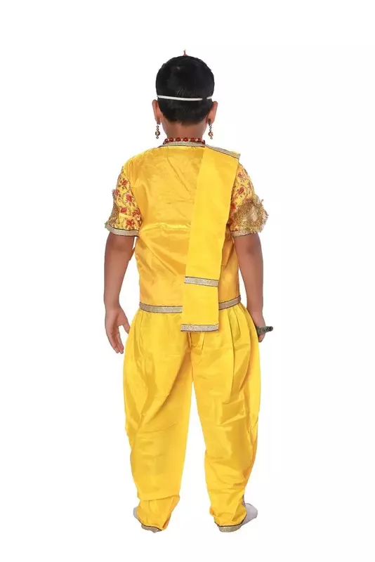 Lord Krishna Fancy Dress Costume Yellow