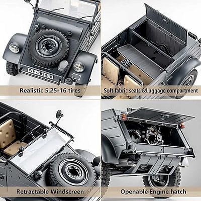 Kubelwagen 1/12 Type82 RTR (Grey) Kubelwagen 1/12 Type82 RTR (Grey)